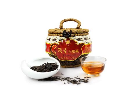 广西梧州特产黑茶一级七年陈散茶叶100g办公室便携装